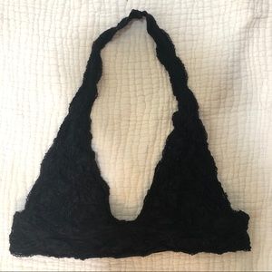 Black lace bralette - XL